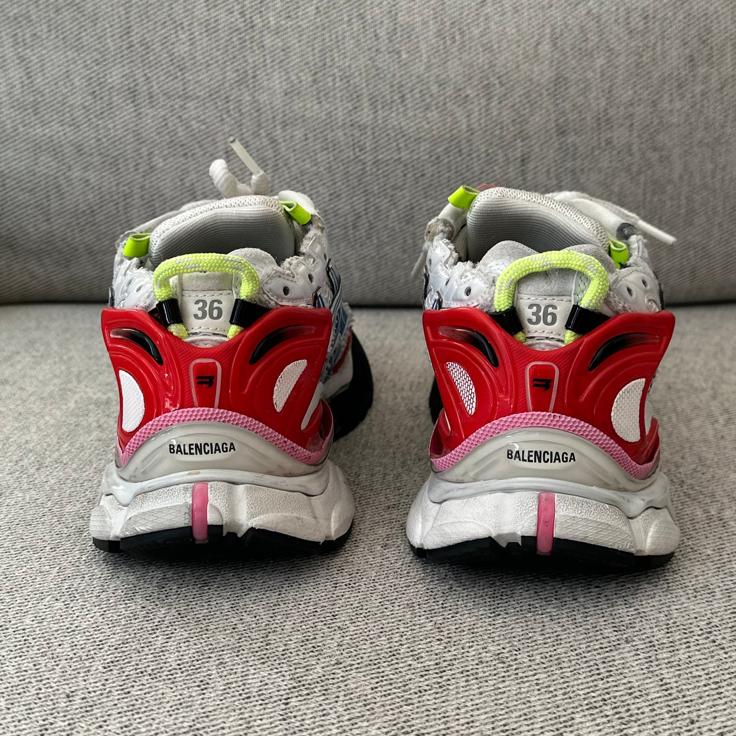 Balenciaga Runner Trainers White Blue Red – EU 36 / UK 3