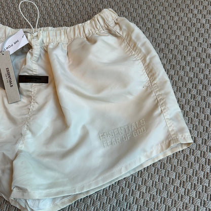 Essentials Cream Nylon Shorts – New In Tags Large