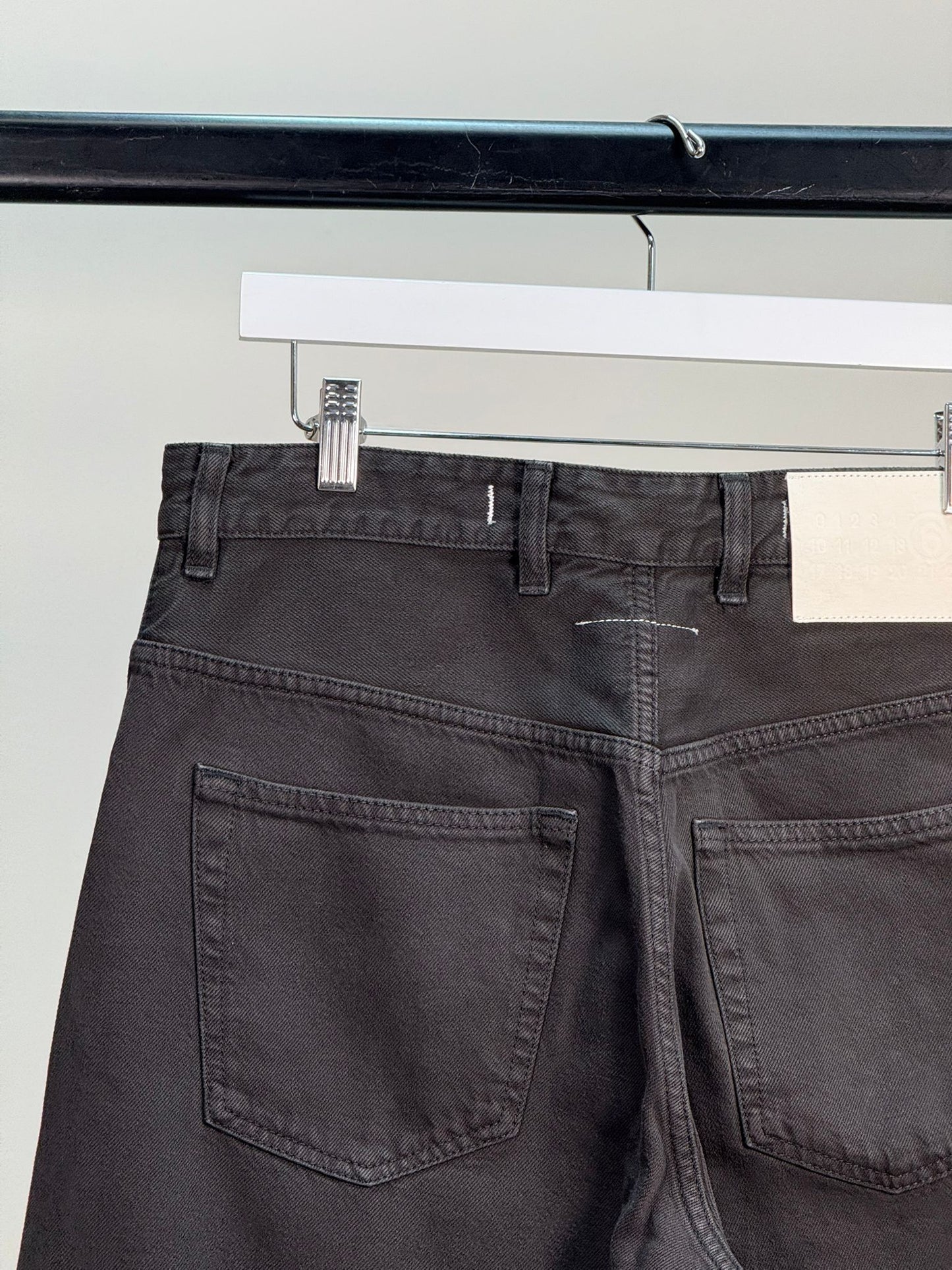 Maison Margiela Black Denim Wide Leg Jeans - 26