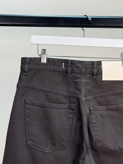 Maison Margiela Black Denim Wide Leg Jeans - 26