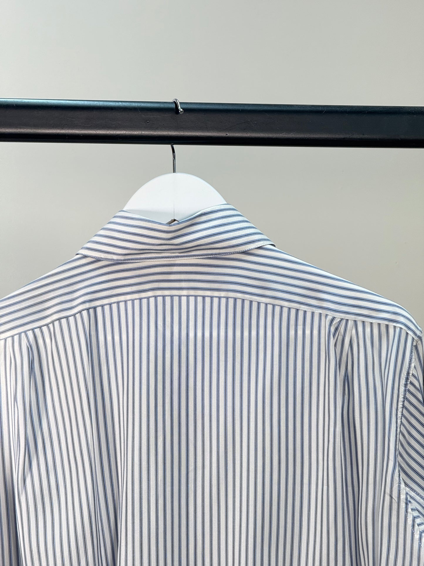 Loewe Blue White Striped Shirt - Medium