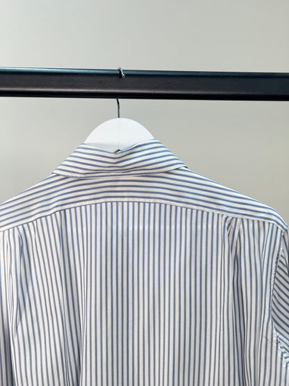 Loewe Blue White Striped Shirt - Medium