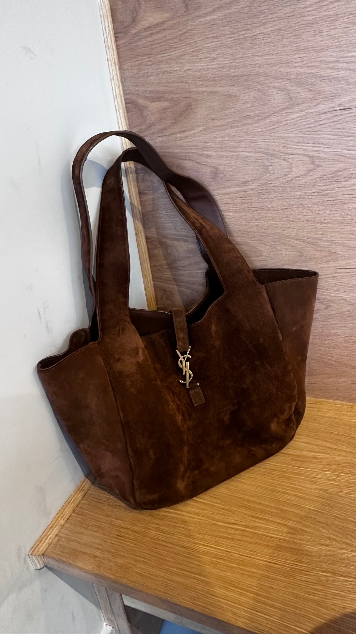 Saint Laurent Le 5 À 7 Bea Suede Tote Bag