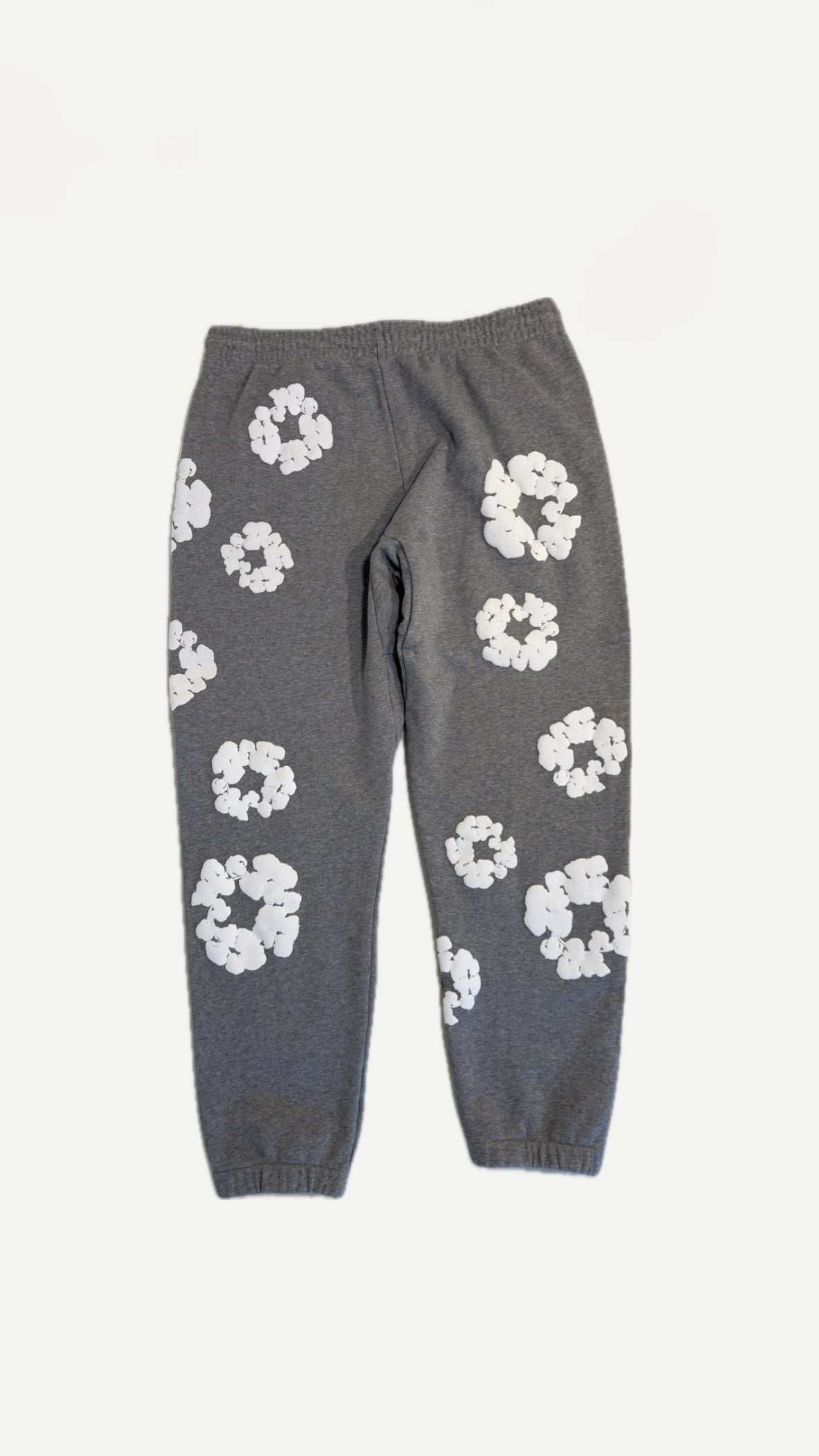 Denim Tears Grey Monochrome Wreath Tracksuit Bottoms – XL