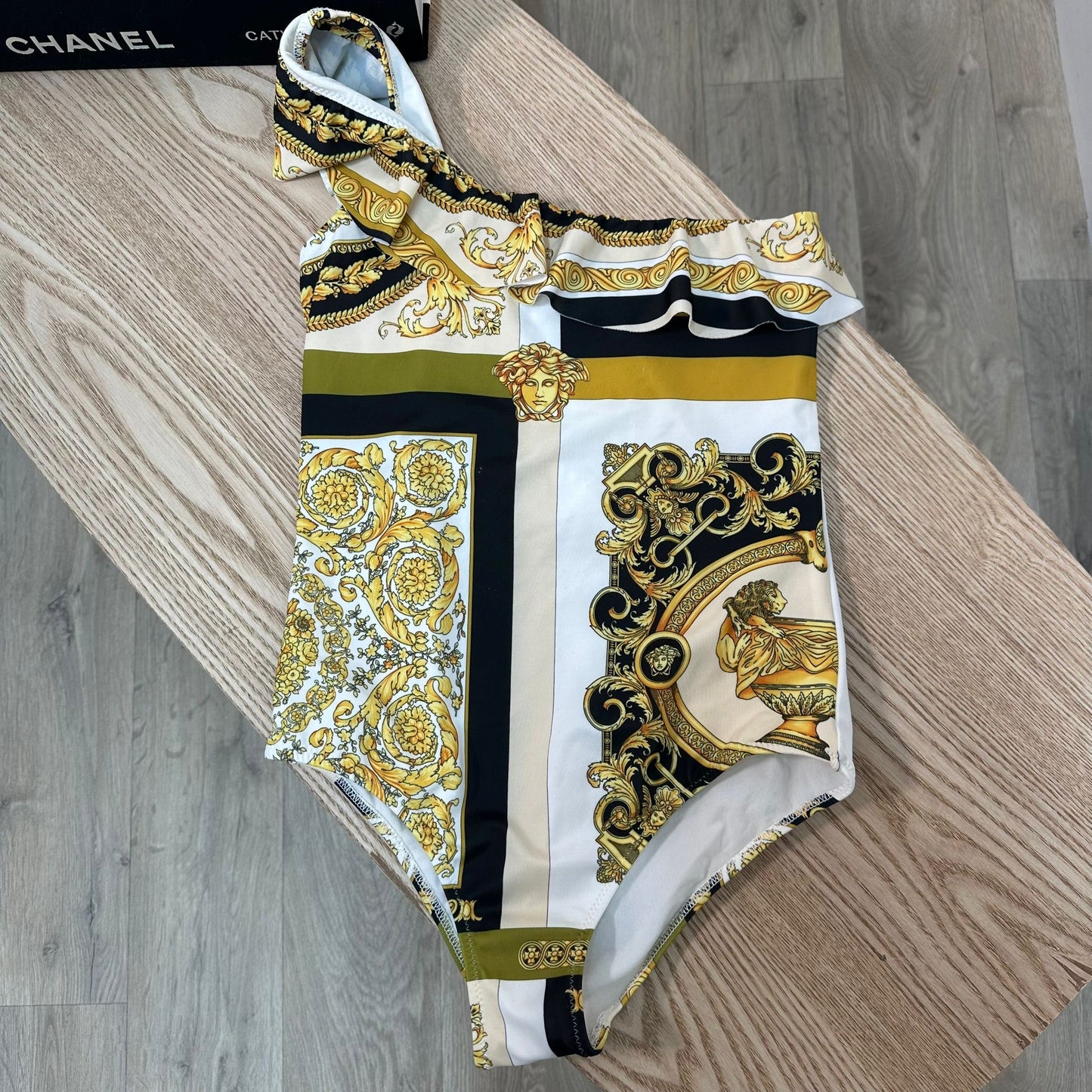 Kids Versace White Gold Swimsuit – Age 14