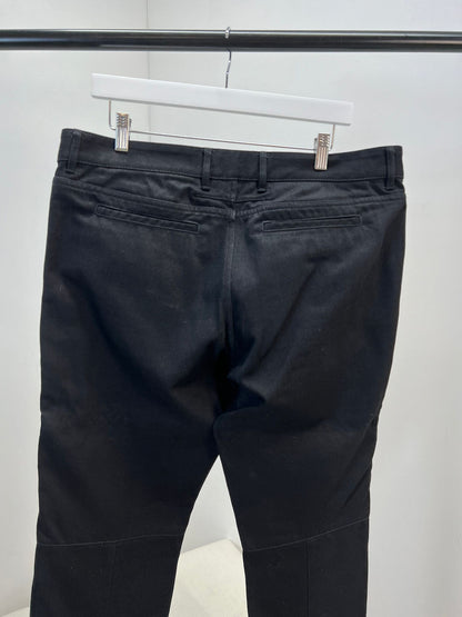 Givenchy Black Panel Biker Leather Styled Jeans  JL4 - Label 36