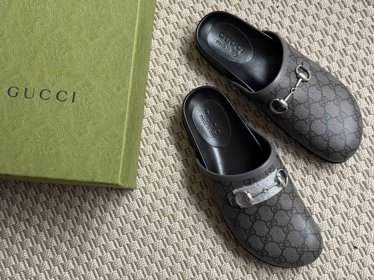 Gucci GG horsebite slider mule - Brand New UK 6.5