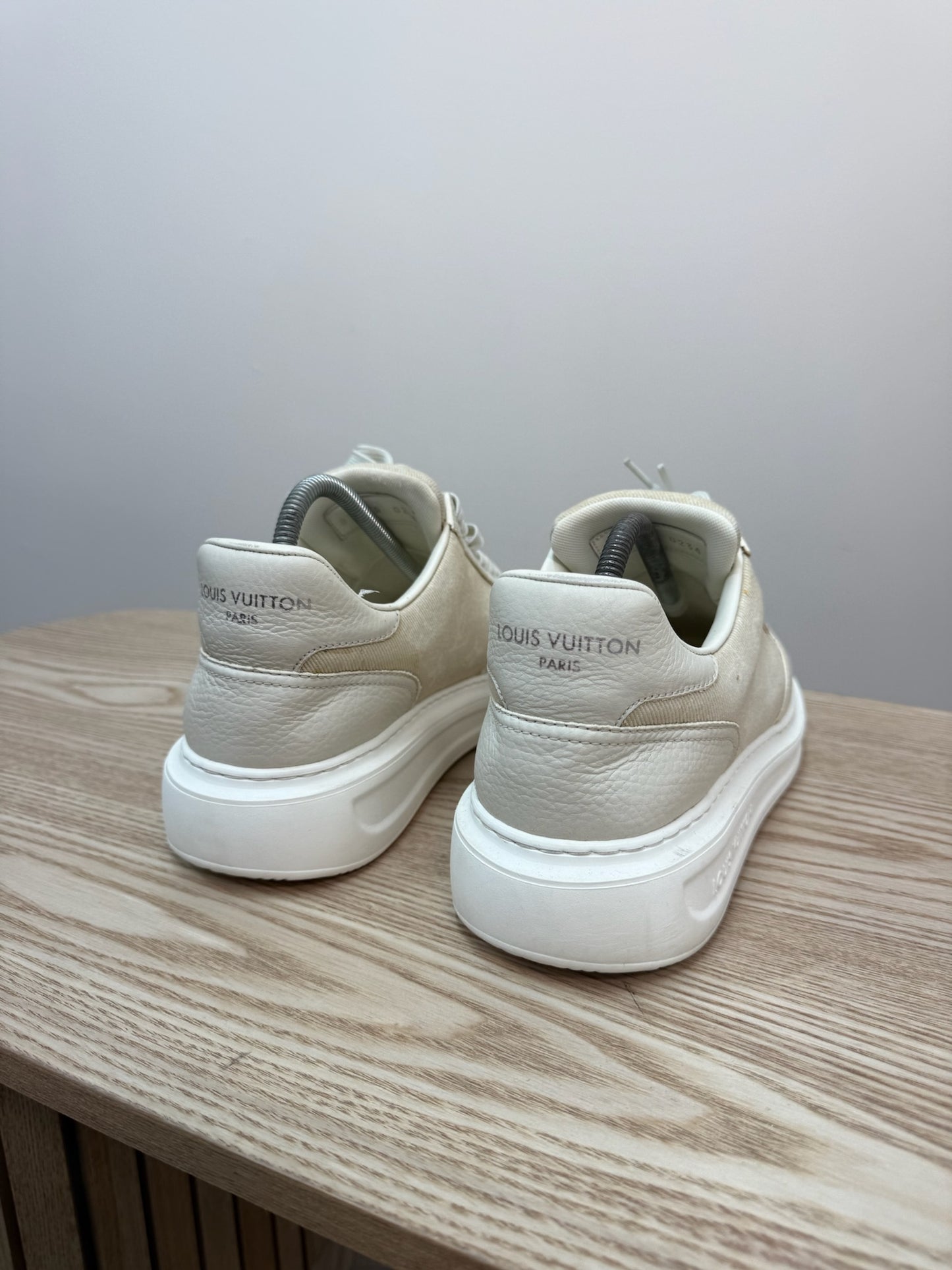 Louis Vuitton Beige Beverly Hills Trainers UK 8