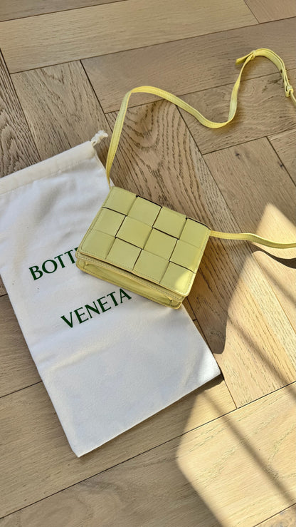 Bottega Veneta Lime Cassette Leather Bag