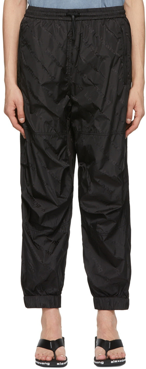 Alexander Wang Blue Logo Multi Logo Nylon Trousers – Medium