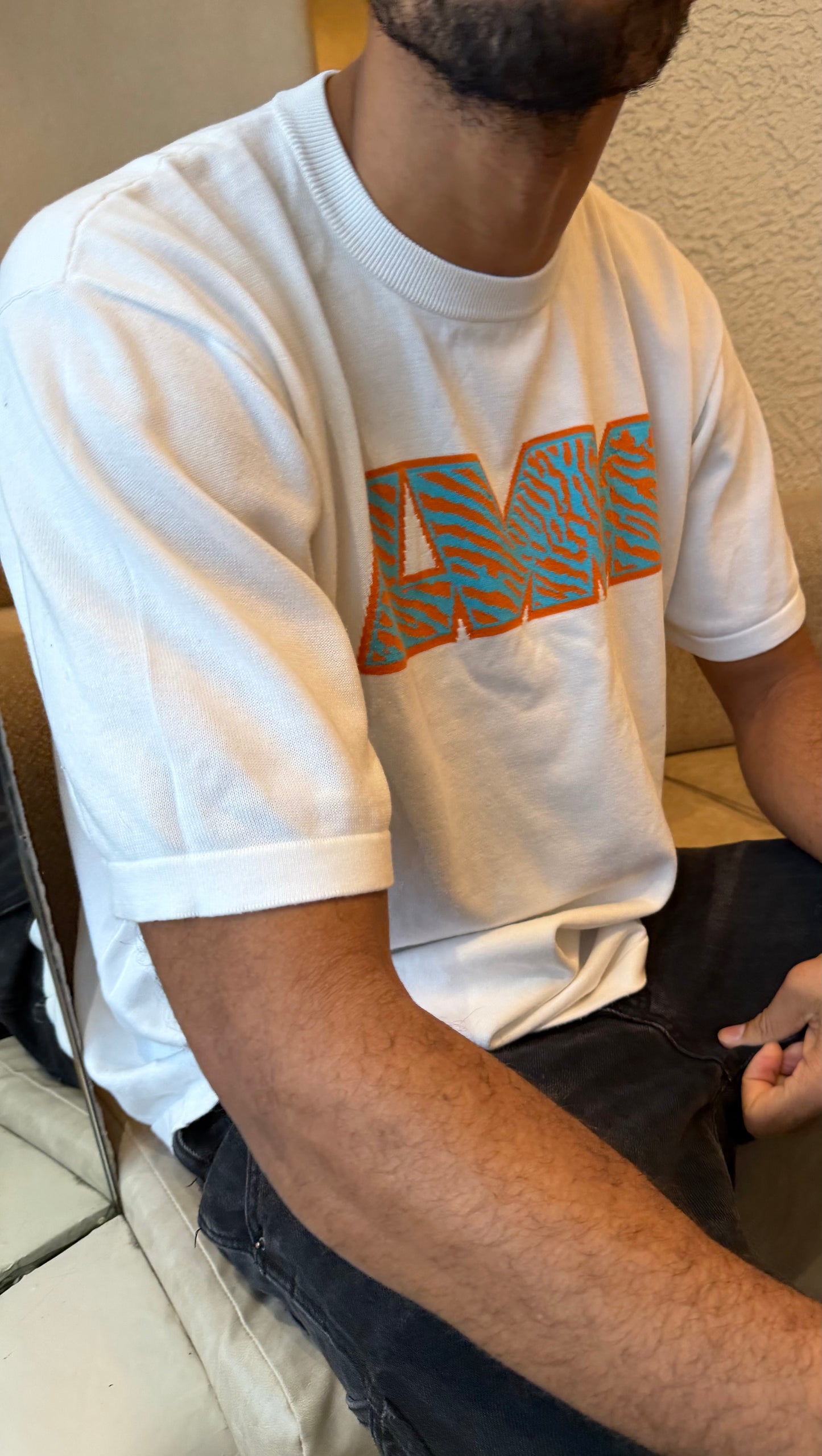 Louis Vuitton White 'LVM' Intarsia T-Shirt – XXL