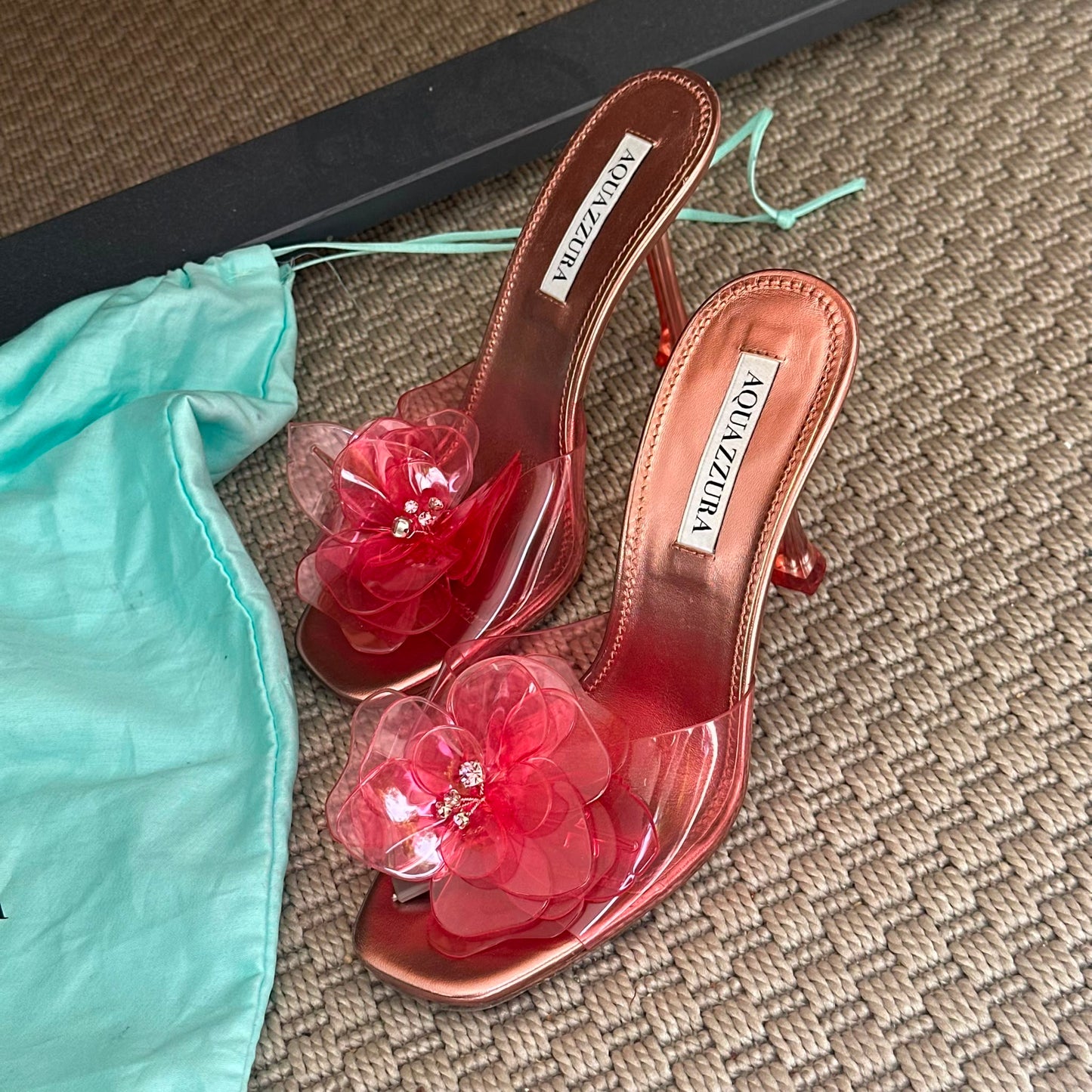 Aquazzura Zsa Zsa Clear Mule Heels – EU 36 / UK 3