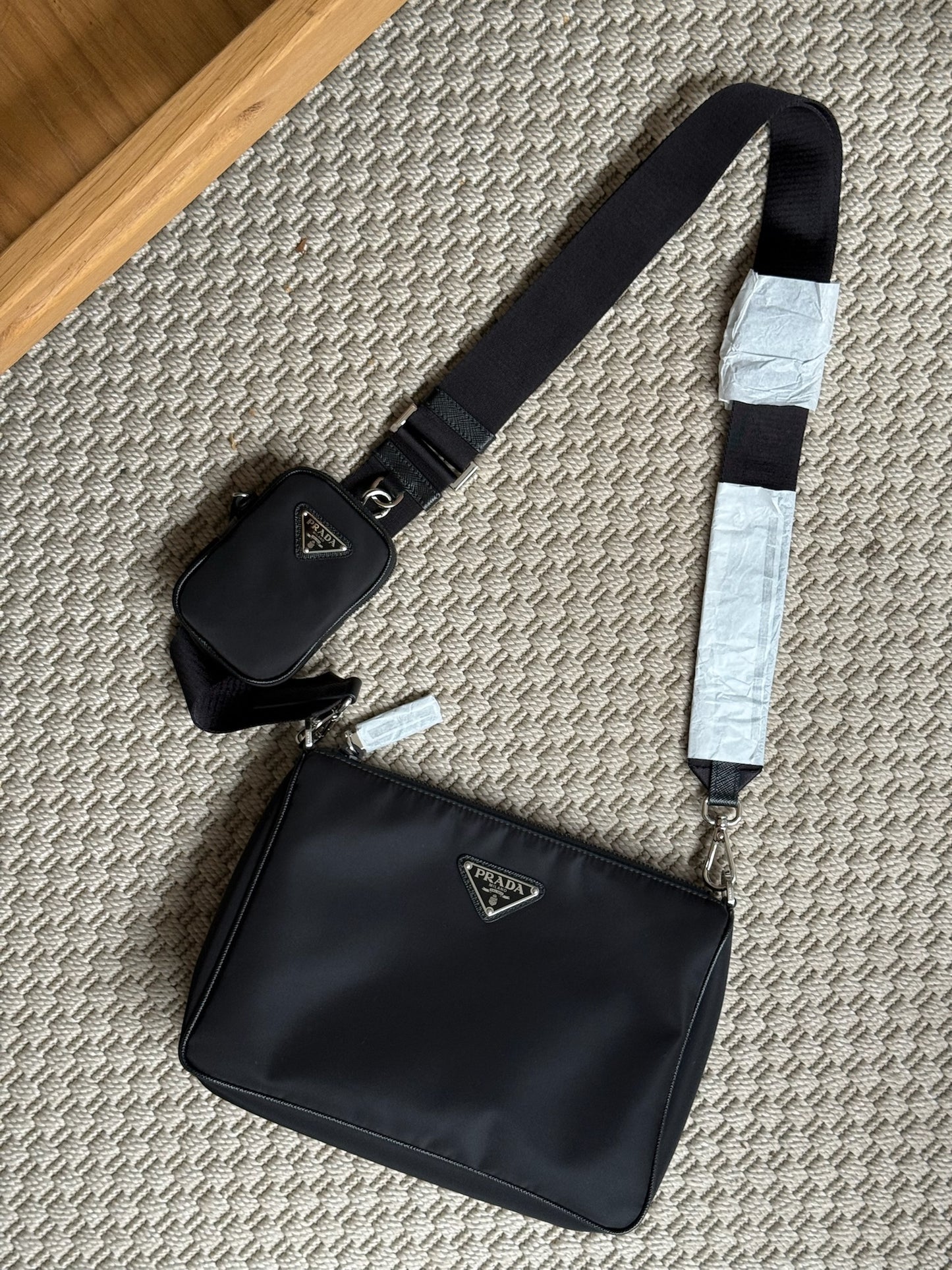 Prada Black Re Nylon Crossbody Bag- Brand New