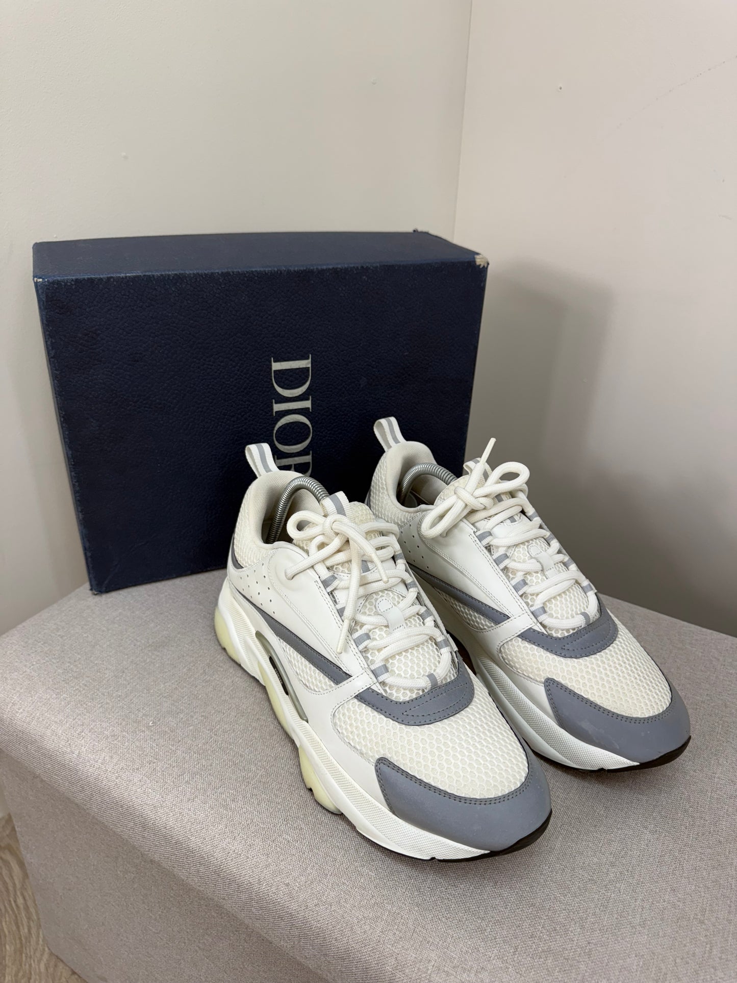 DIOR White B22 Trainers- UK 10