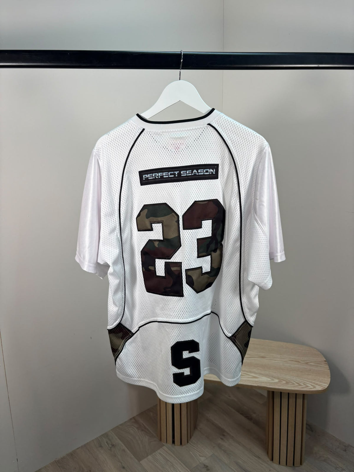 Supreme White Camo 23 Football Jersey - Large
