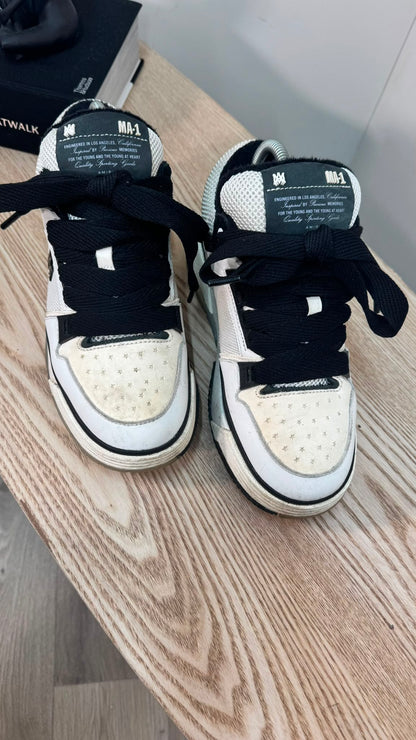 Amiri MA-1 White & Black Low Trainers – EU 40