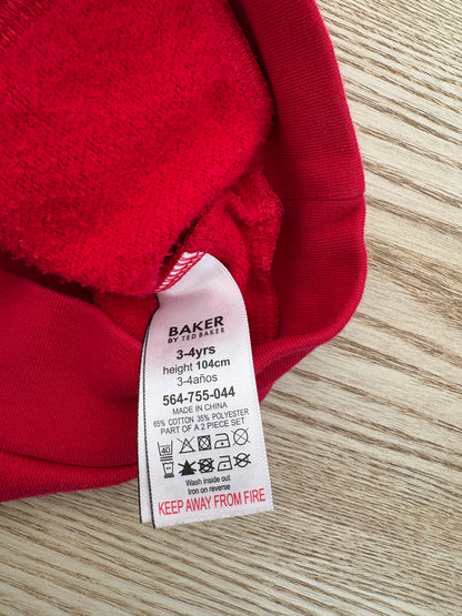 Kids Ted Baker Red Jumper – Age 3-4