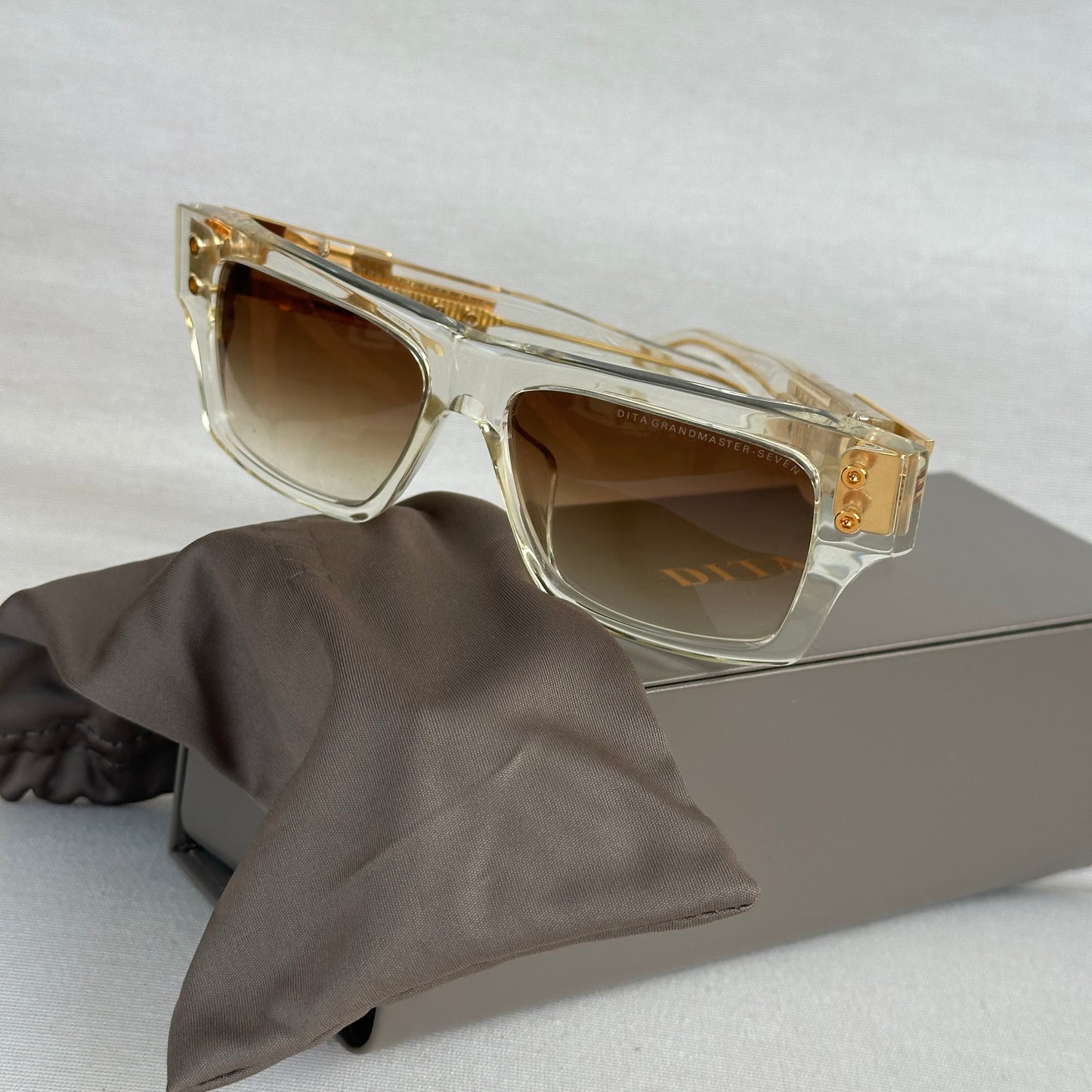 DITA Grandmaster- Seven Rectangular-Frame Acetate Sunglasses
