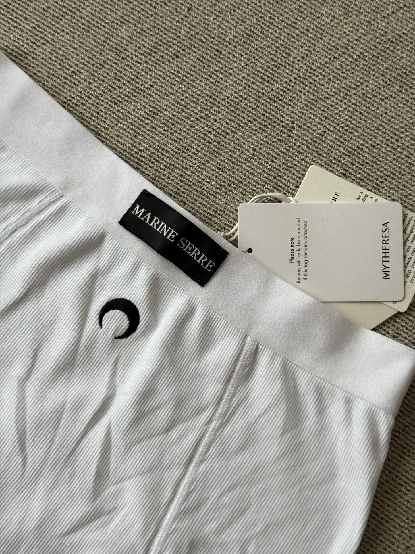 Marine Serre White Logo High-Waisted Underpants - New In Tags Large