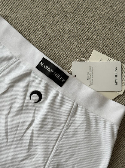 Marine Serre White Logo High-Waisted Underpants - New In Tags Large
