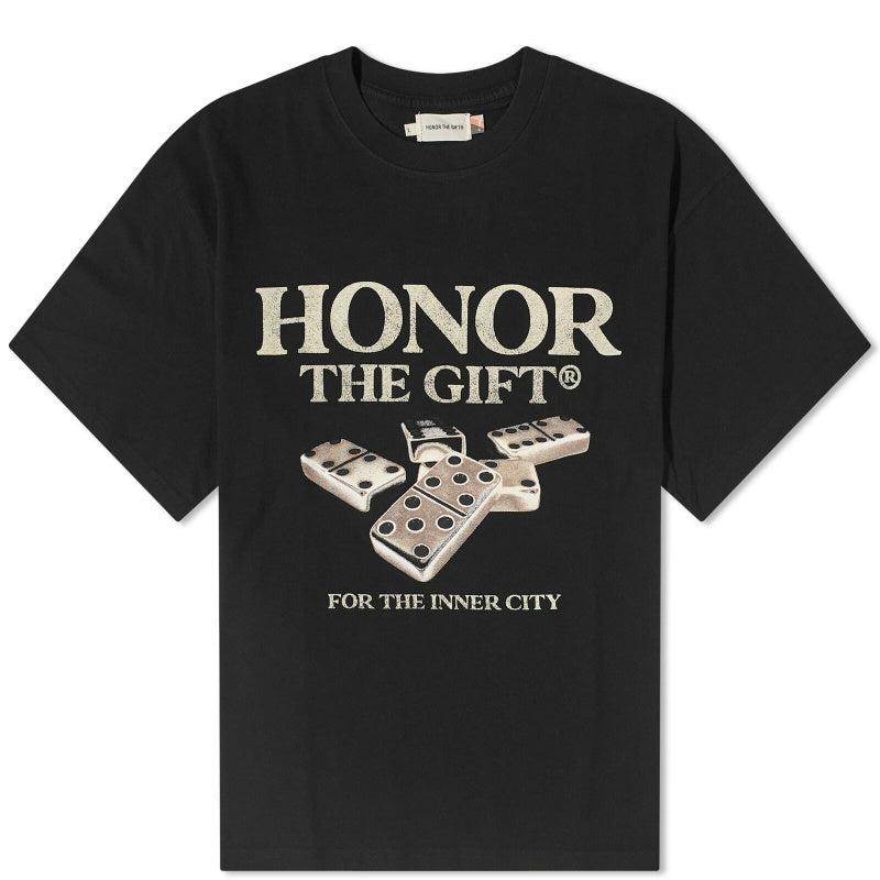 Honor The Gift Black Dominoes T-Shirt – Large