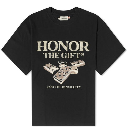 Honor The Gift Black Dominoes T-Shirt – Large
