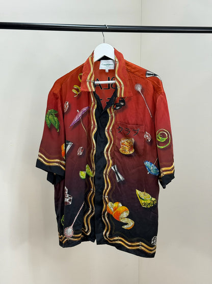 Casablanca Casa Club Sunset Silk Shirt - XL