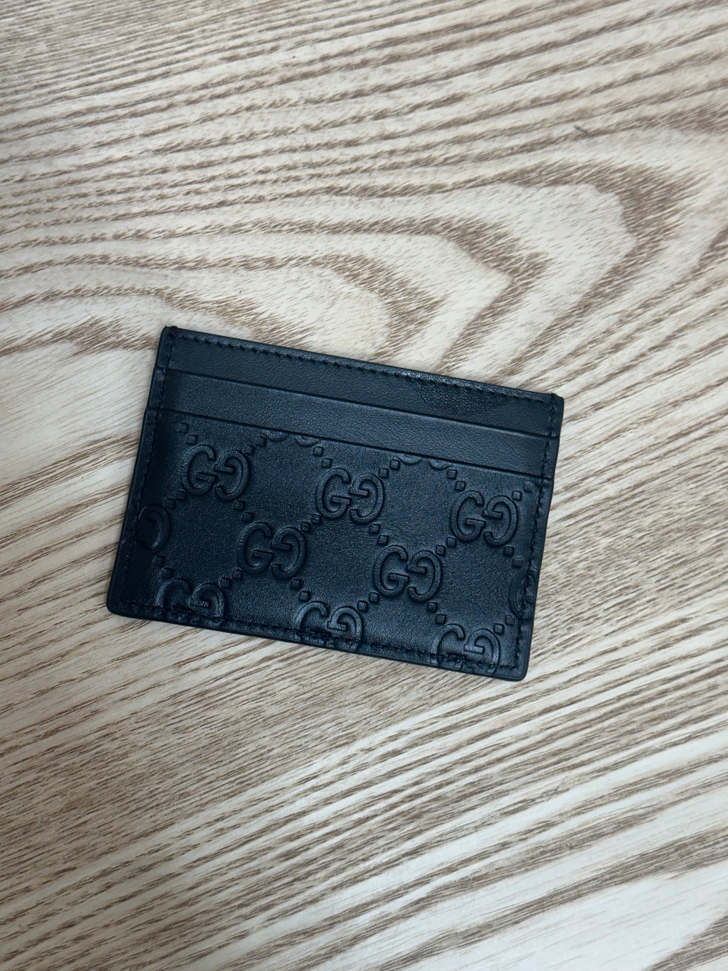 Gucci Black GG Emblem Cardholder