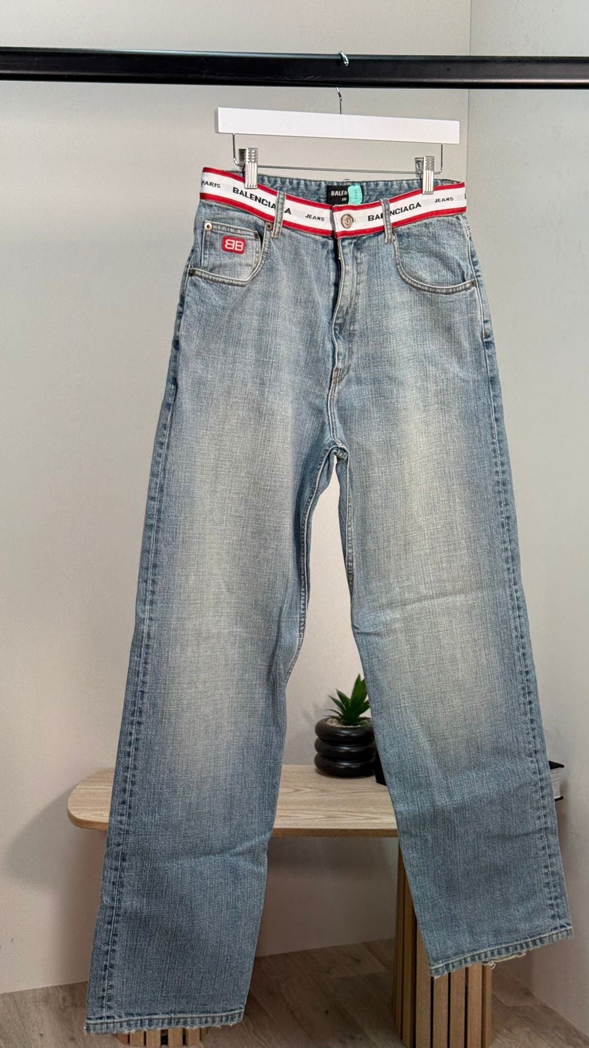 Balenciaga Unifit Wideleg Denim Jeans - XS