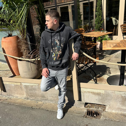 Off-White Mary Skate Black Washed Hoodie – Large