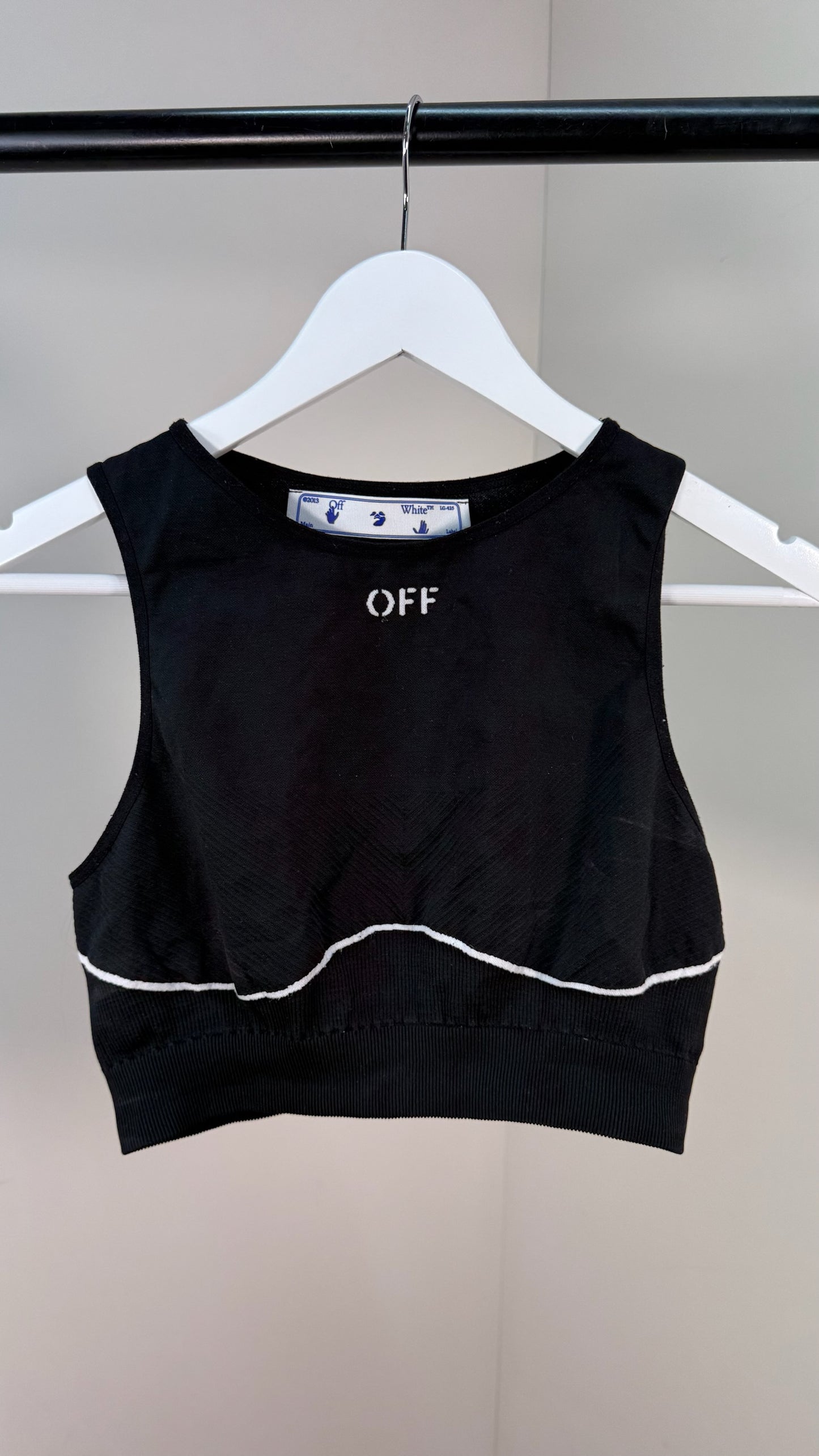 Off-White Black Gym Set leggings And CropActive Set - L/XL FIT UK 10