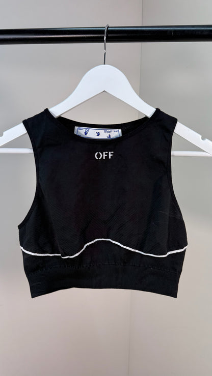 Off-White Black Gym Set leggings And CropActive Set - L/XL FIT UK 10