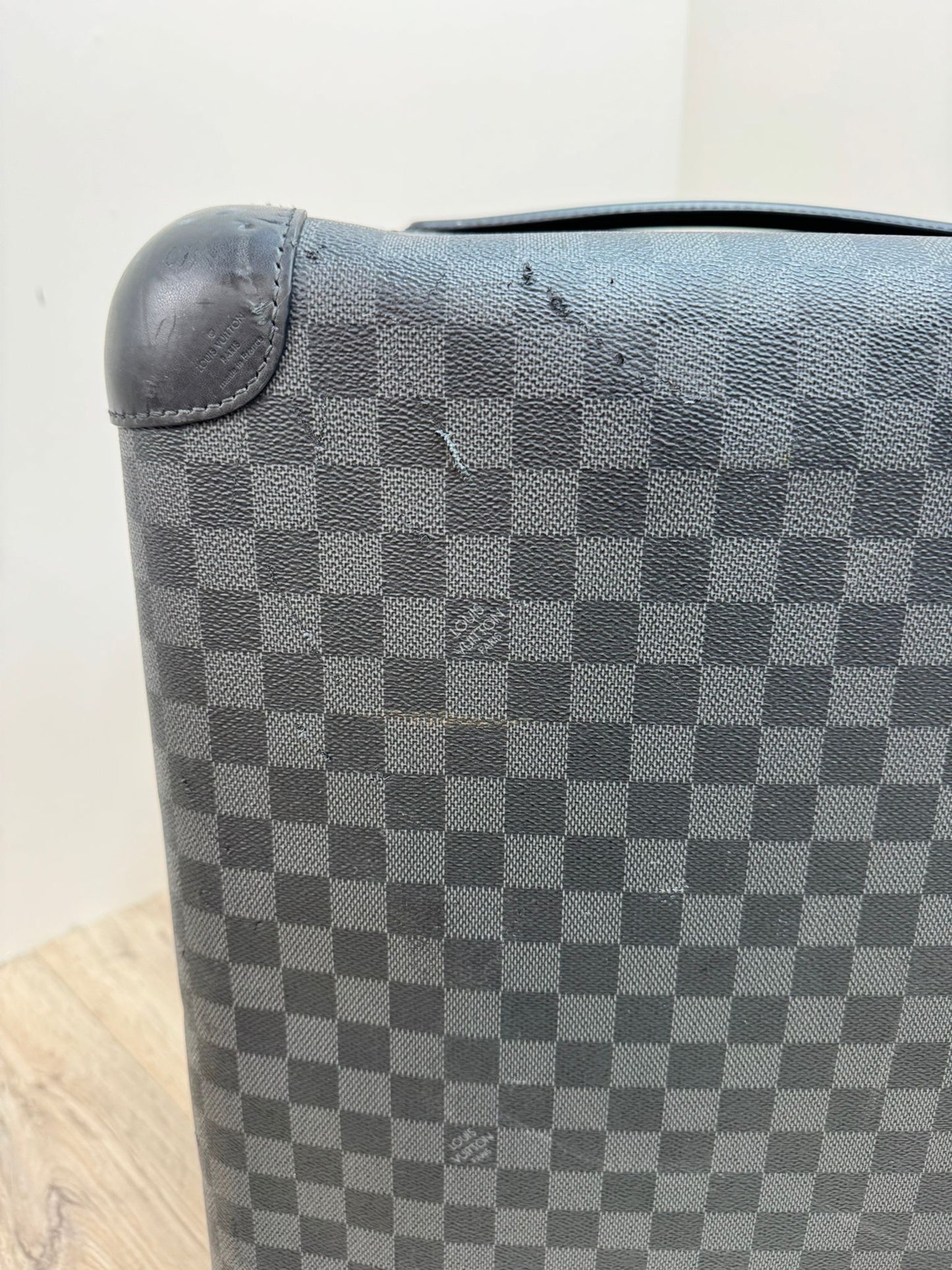 Louis Vuitton Black Damier Graphite Canvas Horizon Travel Suitcase 50