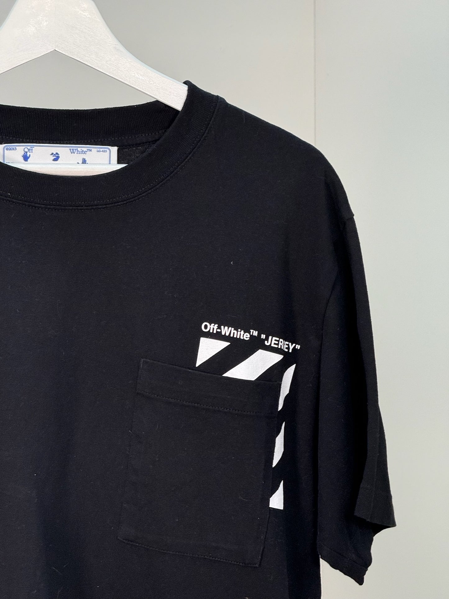 Off-White Black Diag Pocket T-shirt - Large
