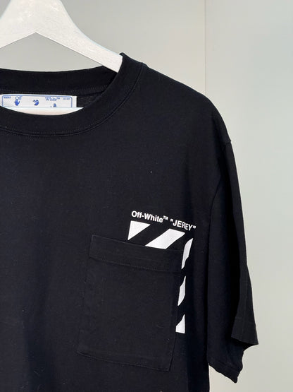 Off-White Black Diag Pocket T-shirt - Large