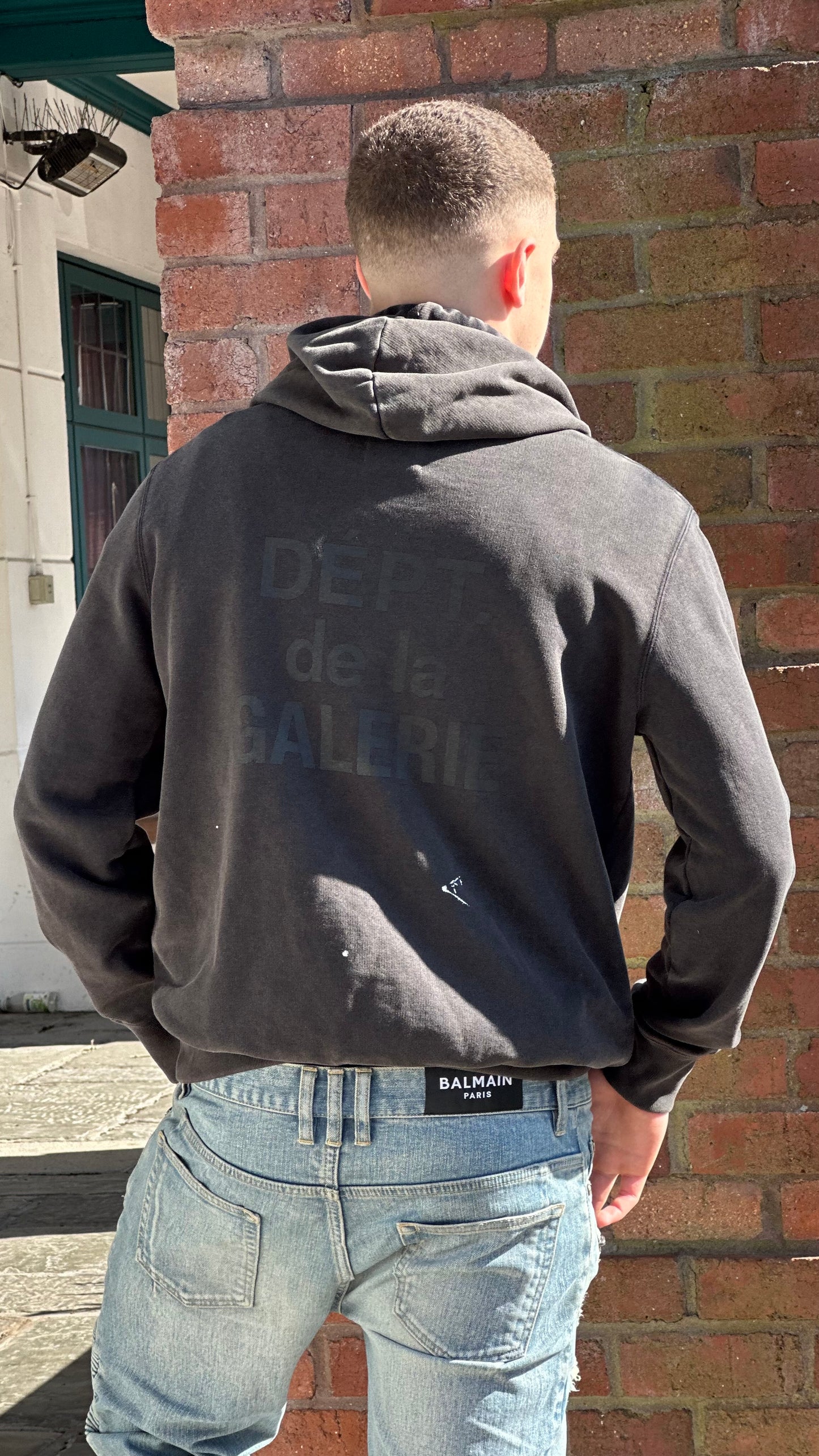 Lanvin X Gallery Dept Black Paint Splash Hoodie – New In Tags Large