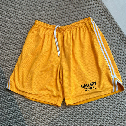 Gallery Dept Yellow Stripe Venice Court Shorts – Large