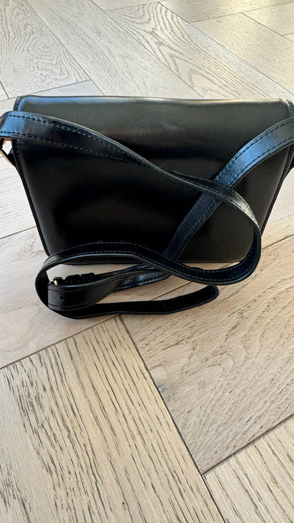 Celine Black Teen Triomphe Bag Black Calfskin