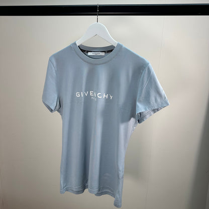 Givenchy Baby Blue Logo T-Shirt – Small (Slim Fit)