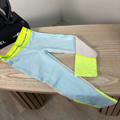 Kids Stella McCartney Blue & Yellow Band Leggings – Brand New Age 4