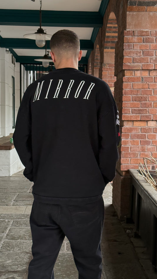 Off-White Black 'Mirror' Logo Jumper - XS oversize