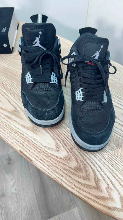 Nike Jordan Air Jordan 4 Black Canvas – UK7 / EU41
