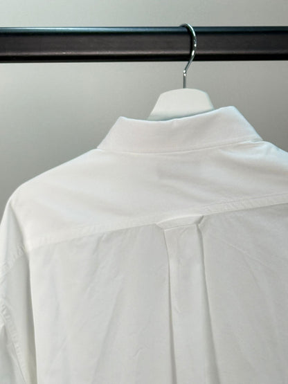 Balenciaga White Unifit Collared Shirt - Small
