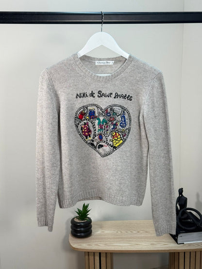 Dior Grey Cashmere Niki De Saint Phalle Jumper - 38 EU / UK 10
