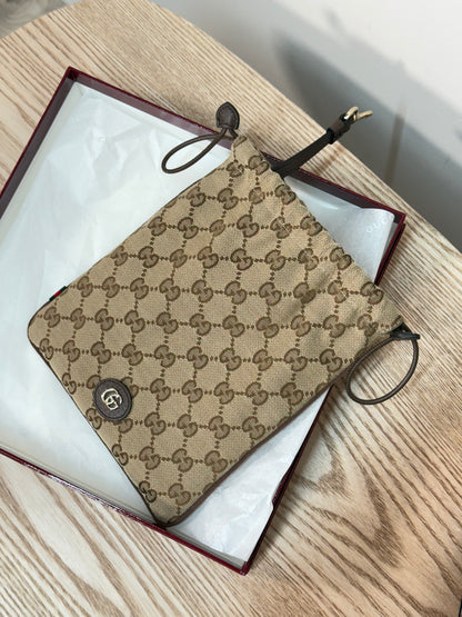 Gucci Beige & brown Minuet pouch charm