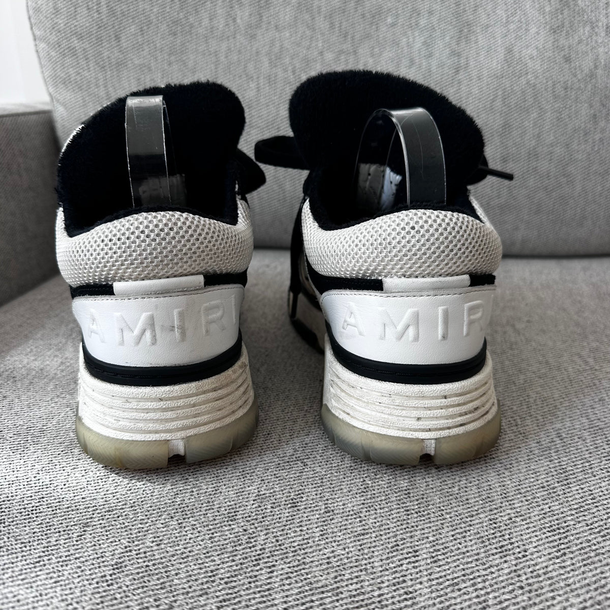 Amiri MA-1 White & Black Low Trainers – EU 40 / UK 6 Men