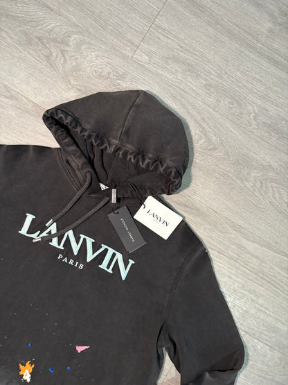 Lanvin X Gallery Dept Black Paint Splash Hoodie – New In Tags Large