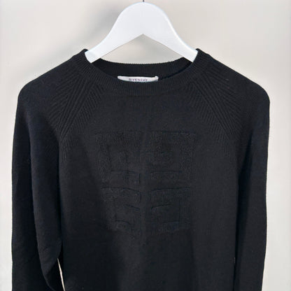 Givenchy Black 4G Logo Jumper –XS