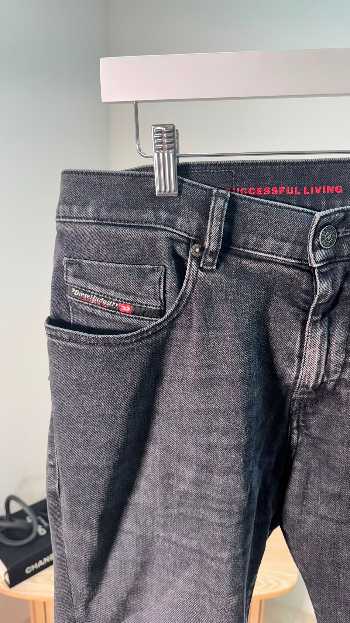 Diesel 2019 D-Strukt Slim Dark Wash Jeans – W32 L32