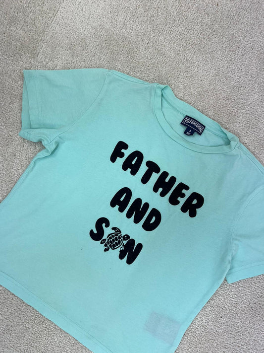 Kids VILEBREQUIN Blue Father And Son T-Shirt - Age 8